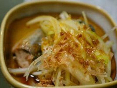 サバ缶でもう1品。「サバポン」